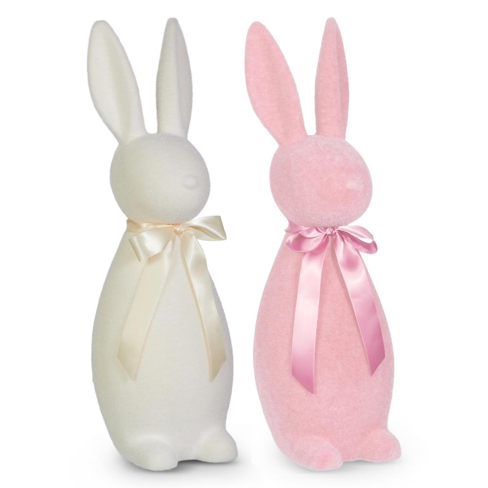 RAZ Imports 27" Pale Flocked Bunny