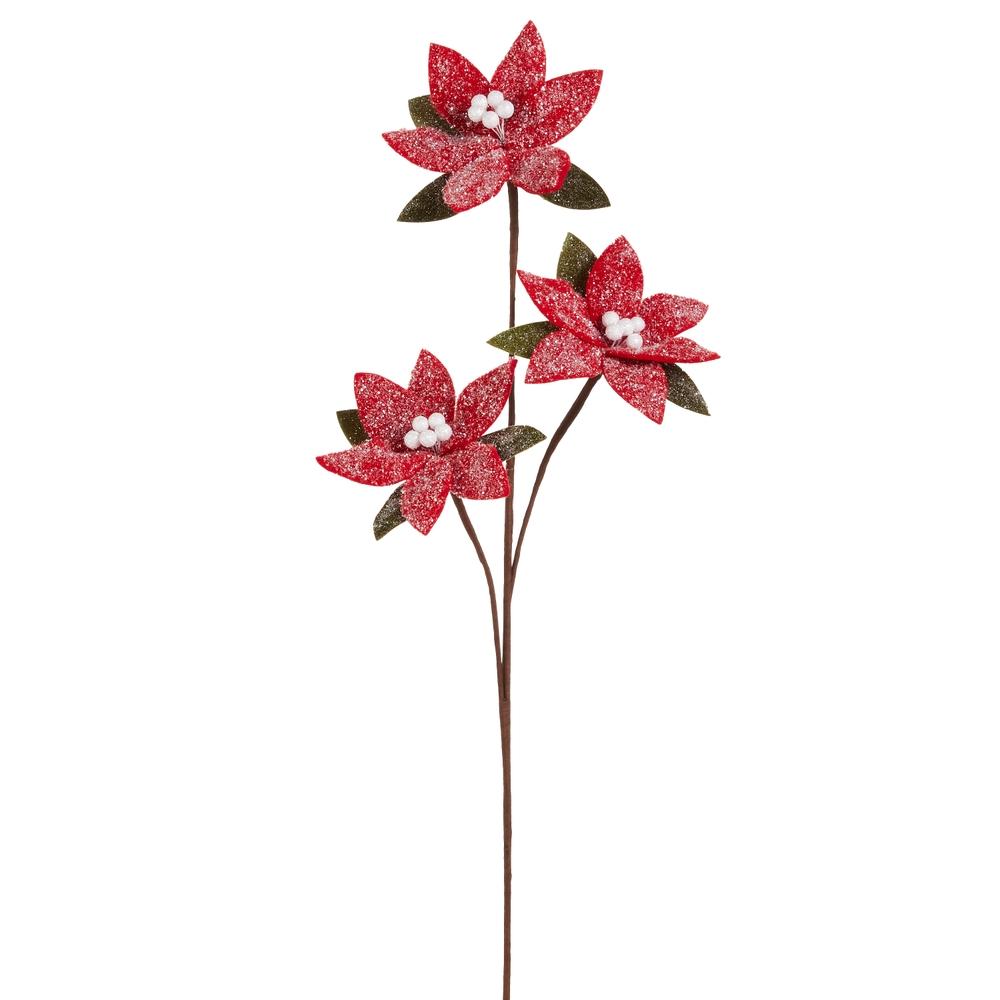 RAZ Imports 28.5" Poinsettia Spray