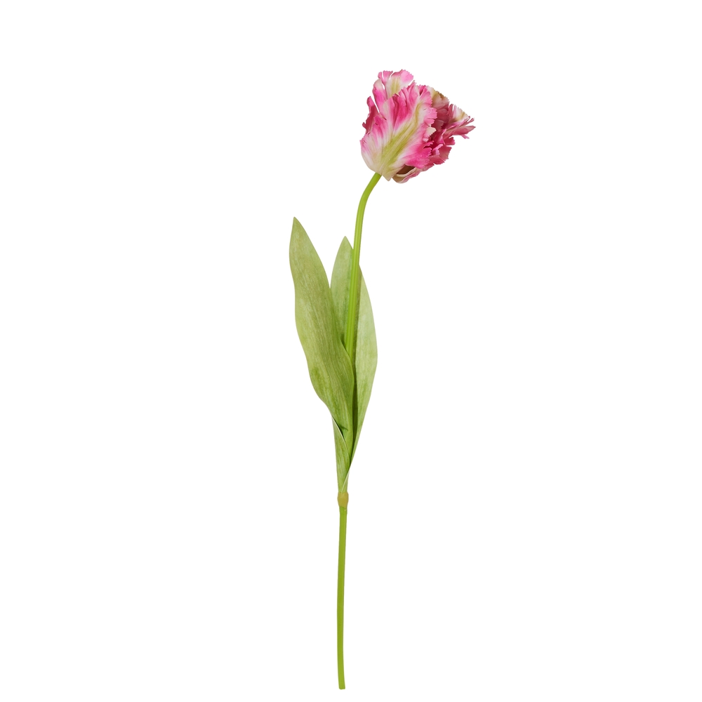 RAZ Imports 28" Real Touch Pink Parrot Tulip Stem
