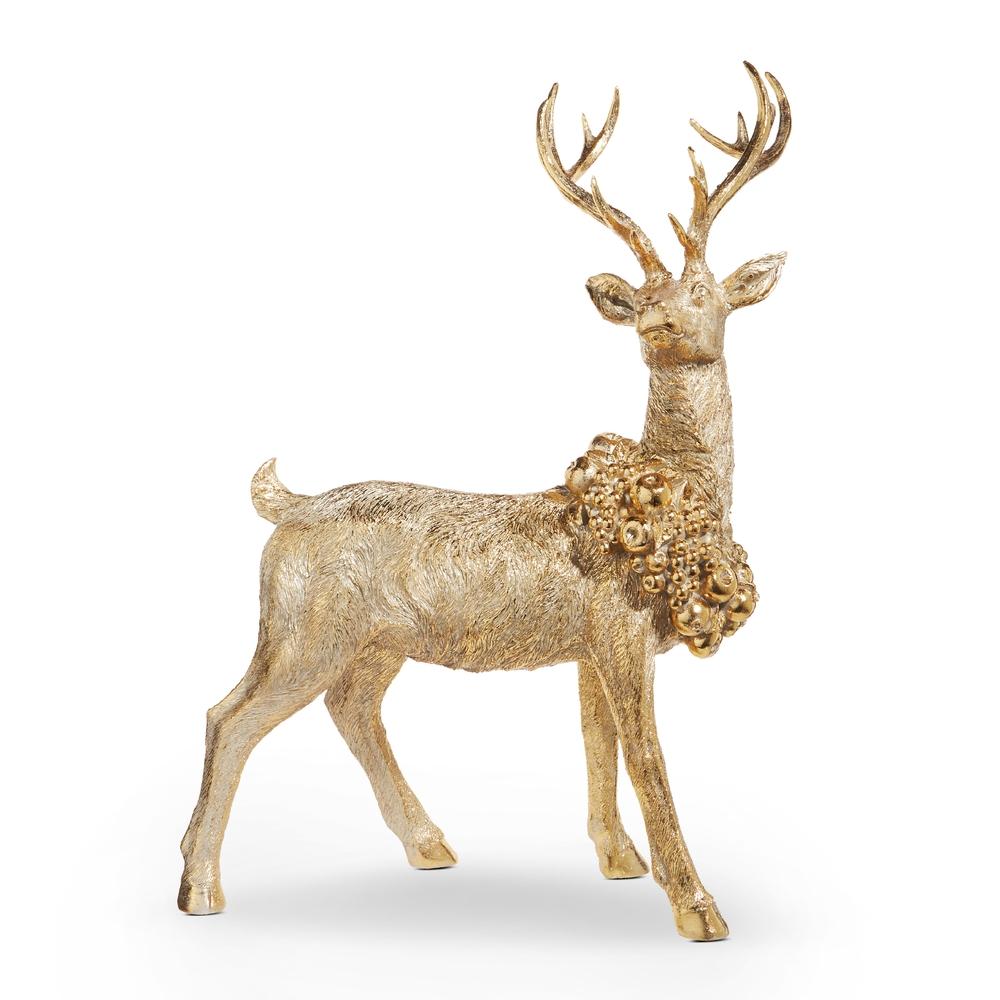 RAZ Imports 29.5" Standing Deer with Wreath
