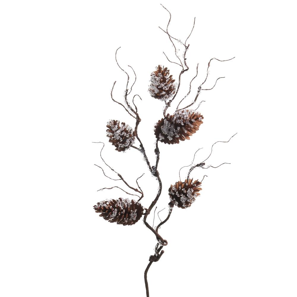 RAZ Imports 29" Iced Pinecone Branch