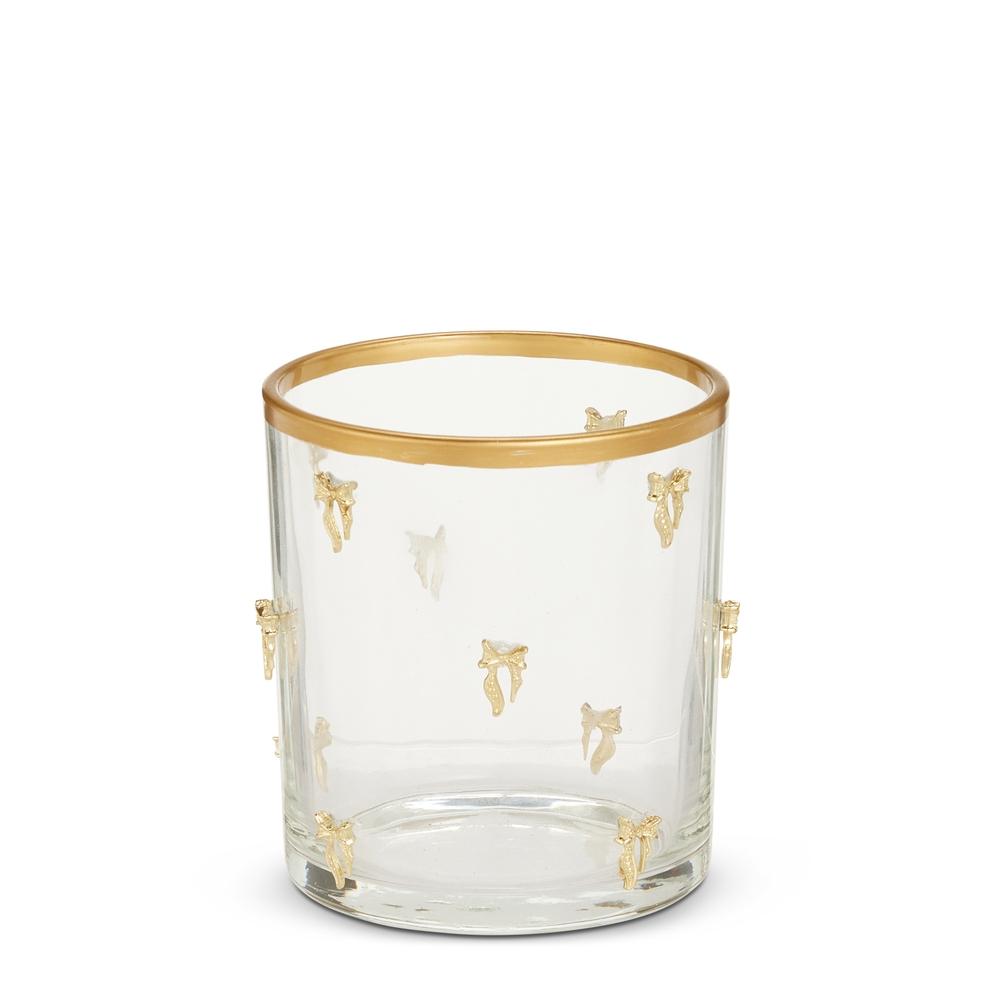 RAZ Imports 3.5" Gold Bow Container