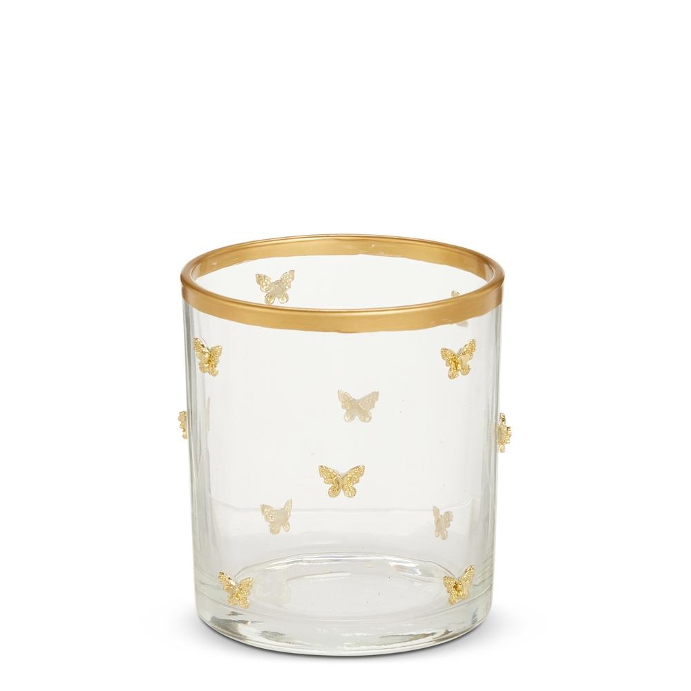 RAZ Imports 3.5" Gold Butterfly Container