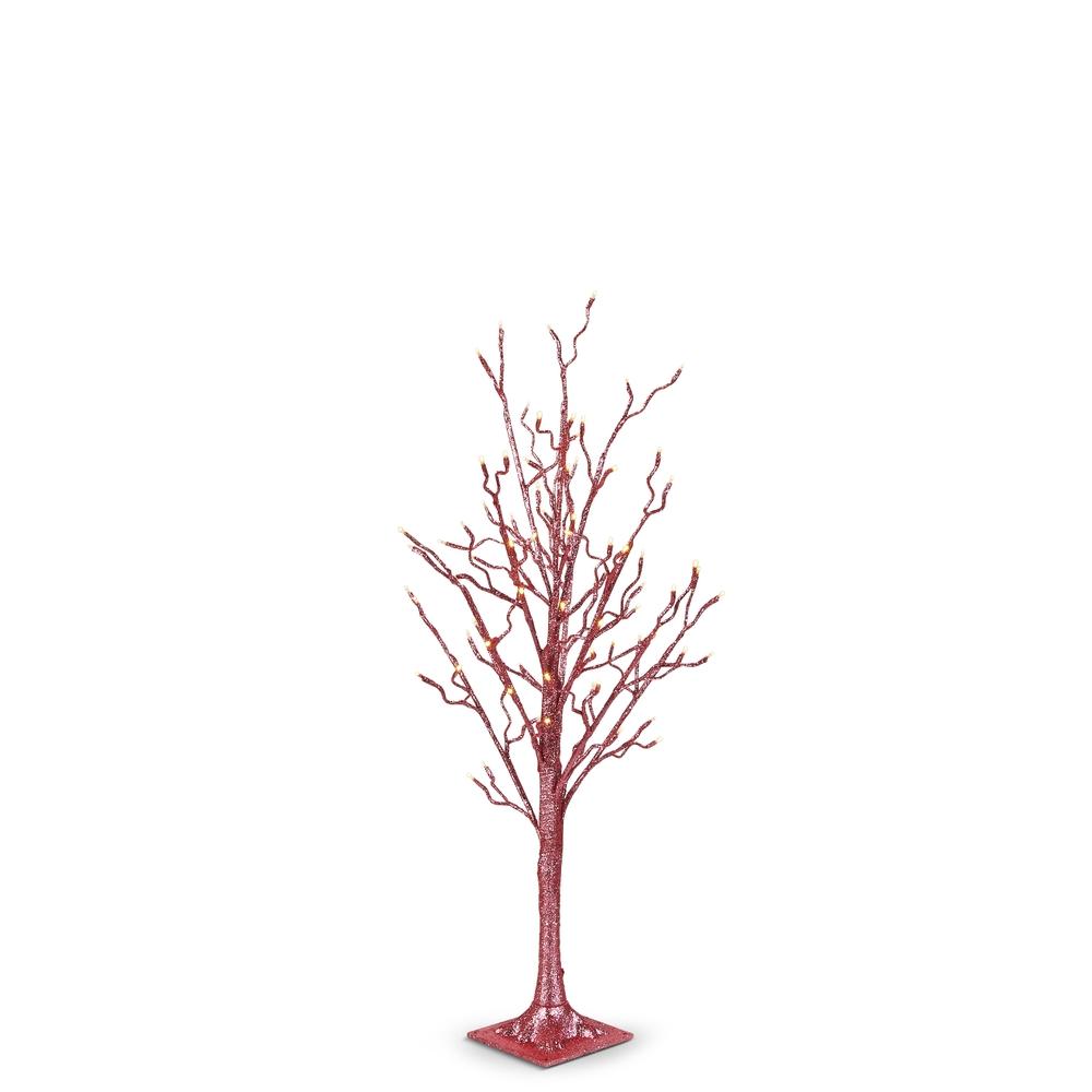 RAZ Imports 3.5' Light Pink Glitter Lighted Tree