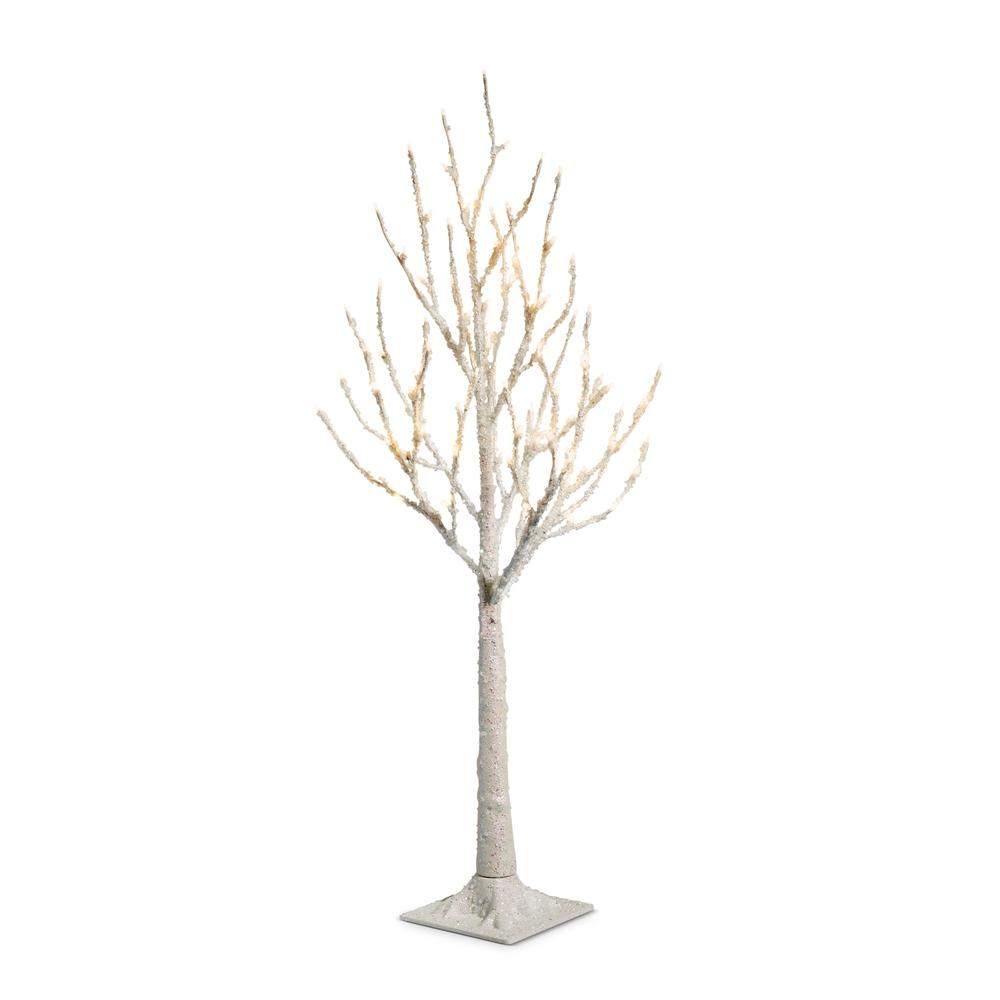 RAZ Imports 3.5' Lighted White Iced Tree