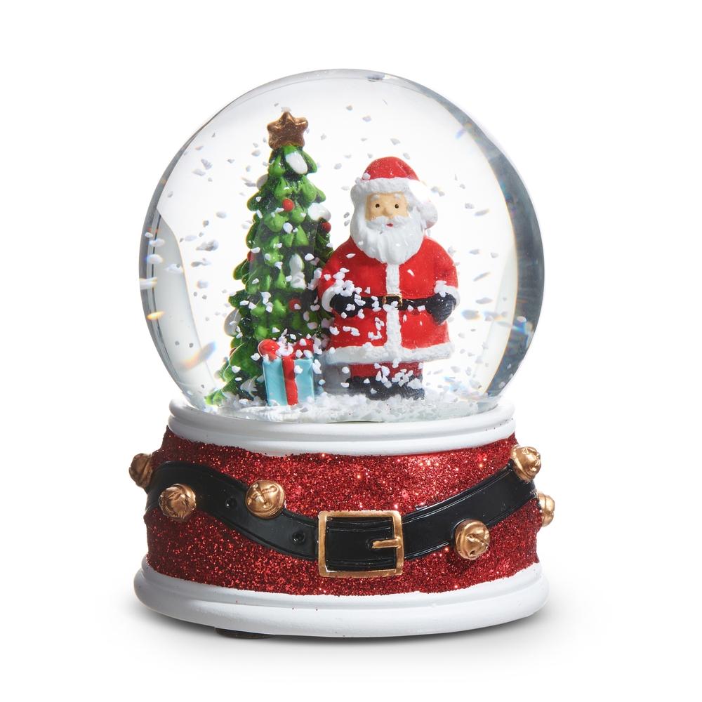 RAZ Imports 3.5" Santa and Tree Water Globe