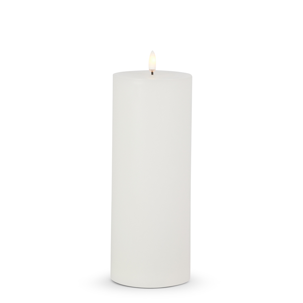 RAZ Imports 3.5" X 9" White Pillar Candle