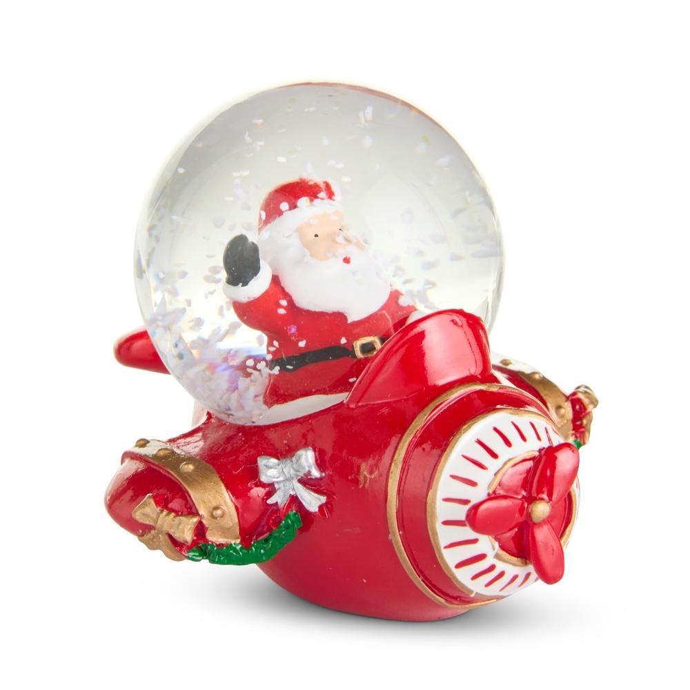 RAZ Imports 3" Airplane Snow Globe