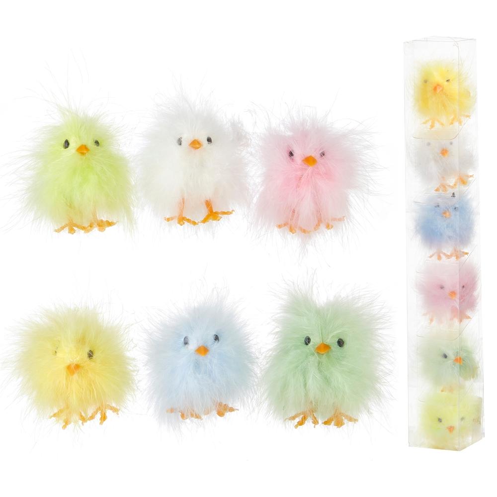 RAZ Imports 3" Box of Assorted Fluffy Chicks