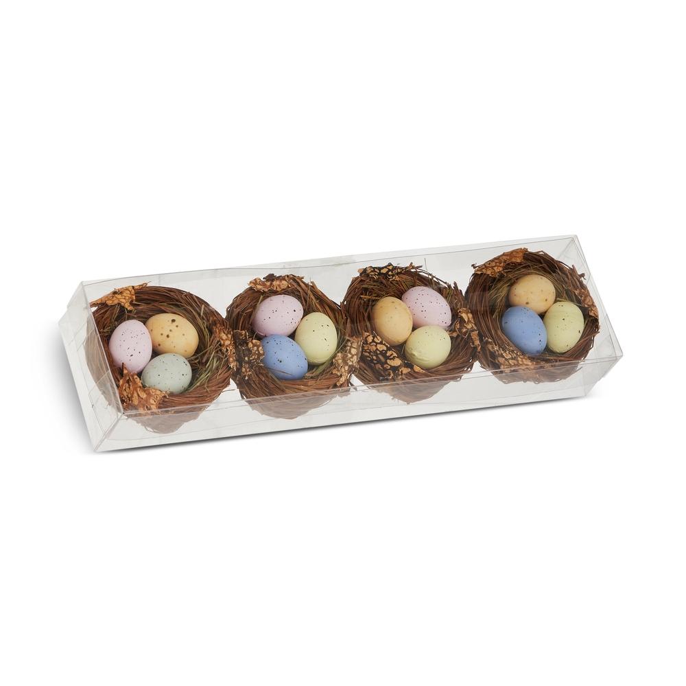 RAZ Imports 3" Box of Nests with Speckled Eggs