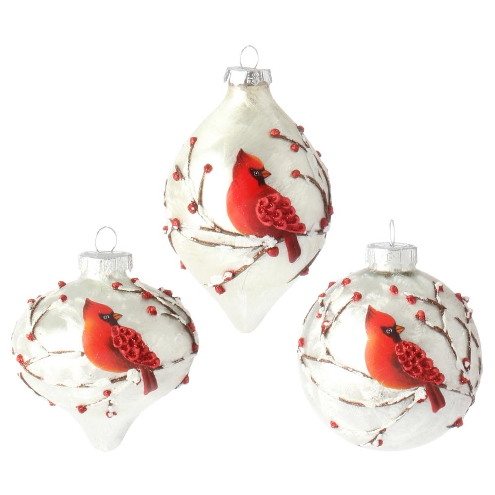 RAZ Imports 3" Cardinal Ornament