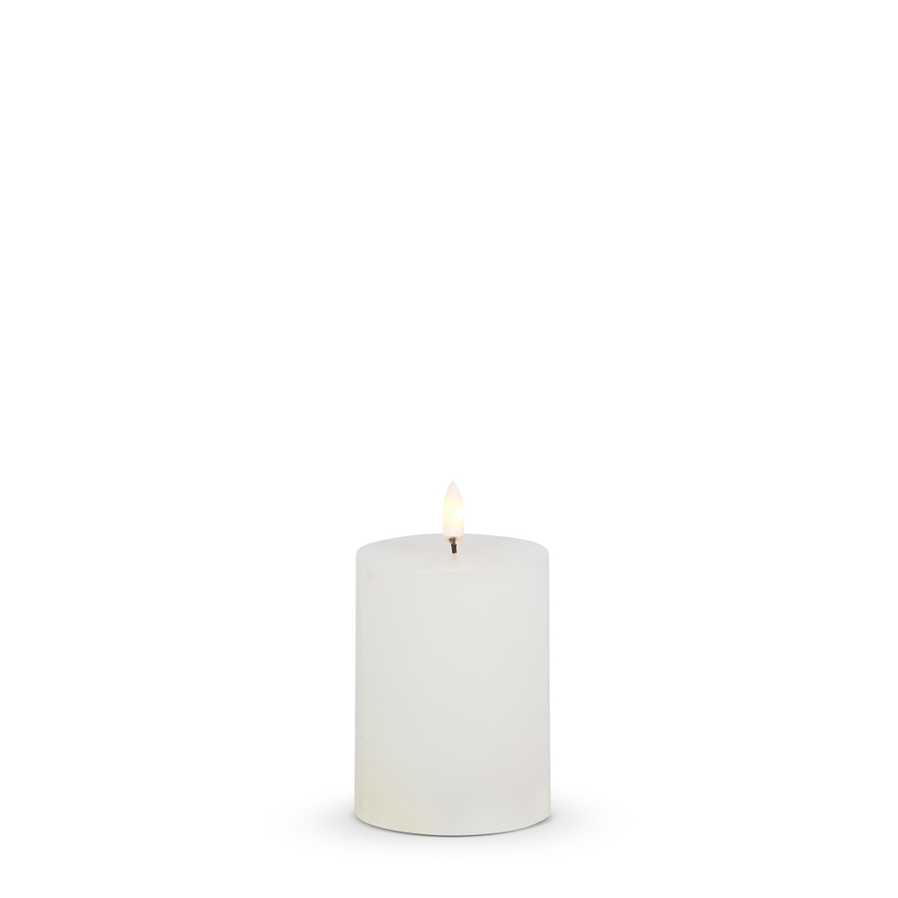 RAZ Imports 3" X 4" White Pillar Candle