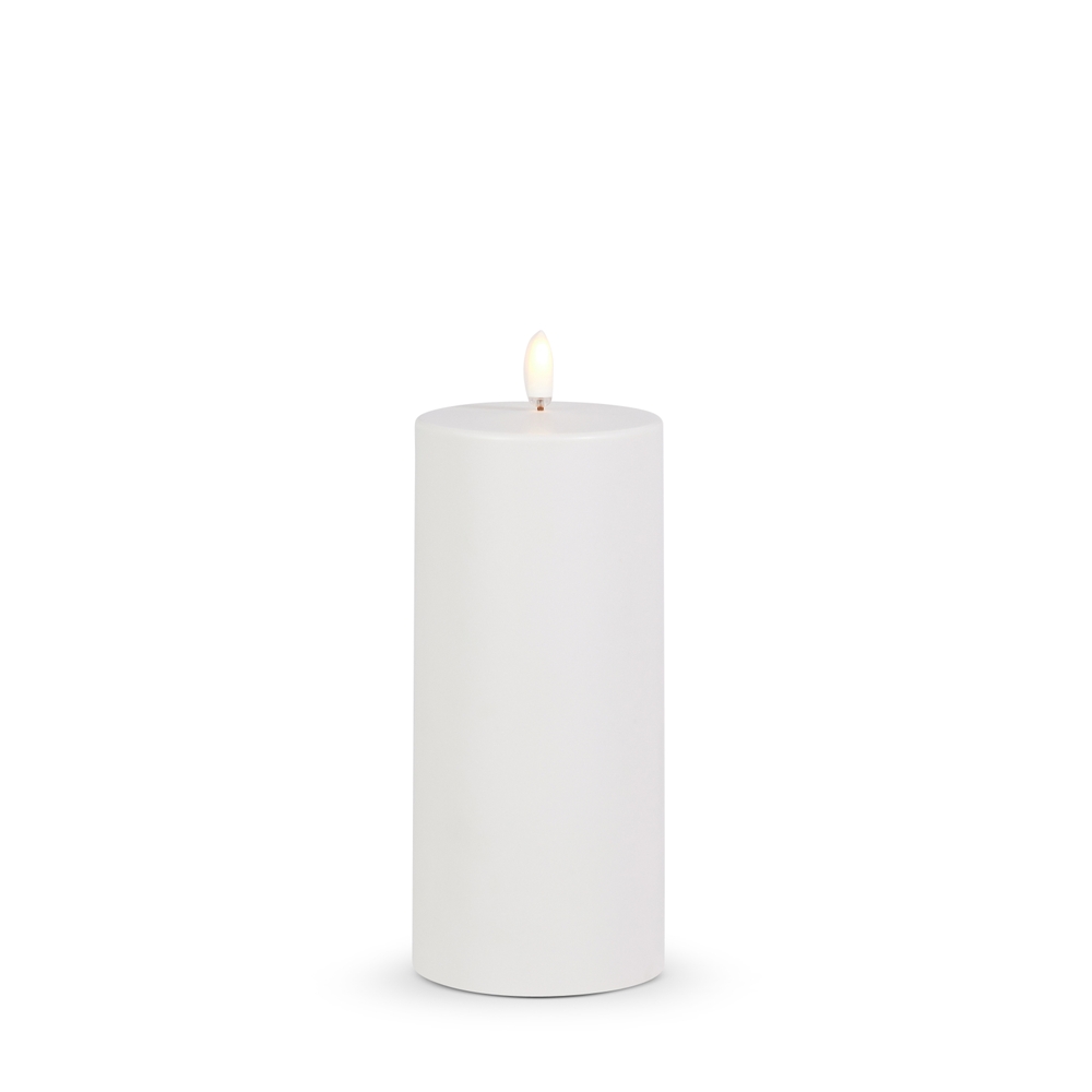RAZ Imports 3" X 7" Outdoor White Pillar Candle