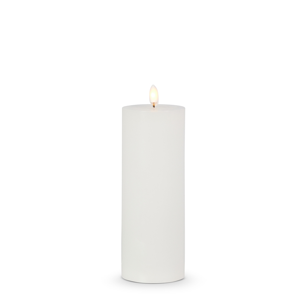 RAZ Imports 3" X 8" White Pillar Candle