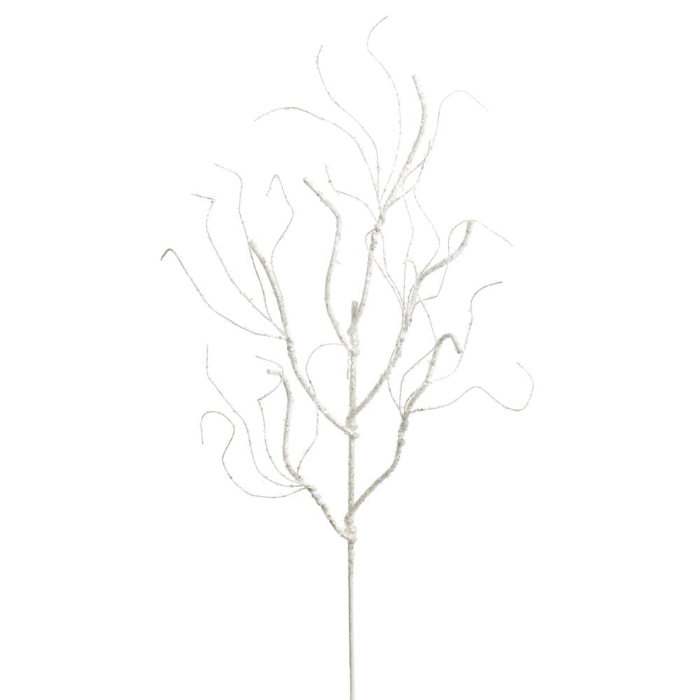 RAZ Imports 30" Glittered White Branch