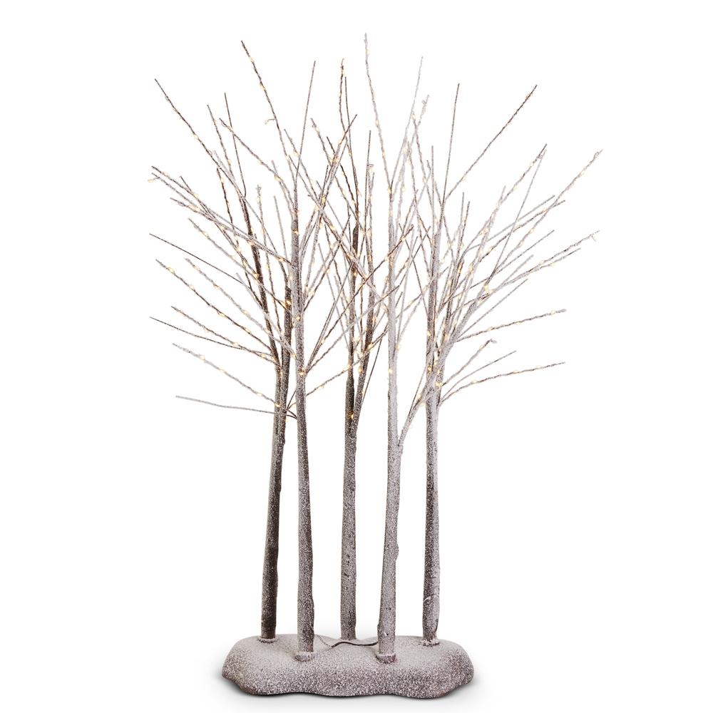 RAZ Imports 30" Lighted Snowy Fairy Light Grove