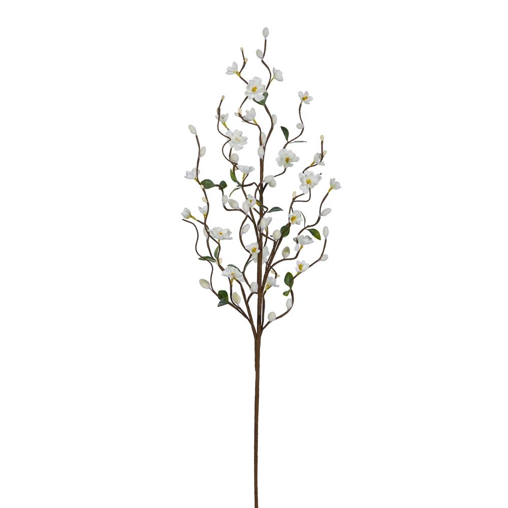 RAZ Imports 30" White Floral Pussy Willow Branch