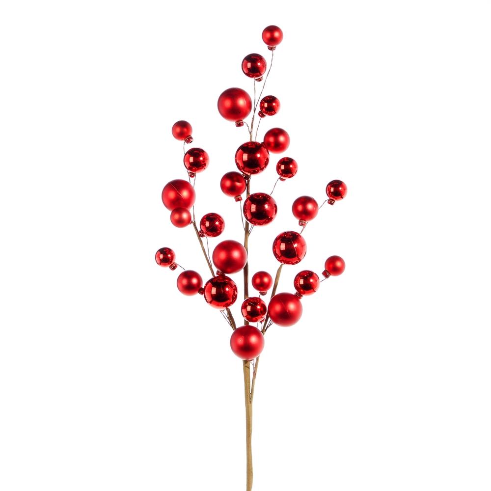 RAZ Imports 31" Red Ball Ornament Spray