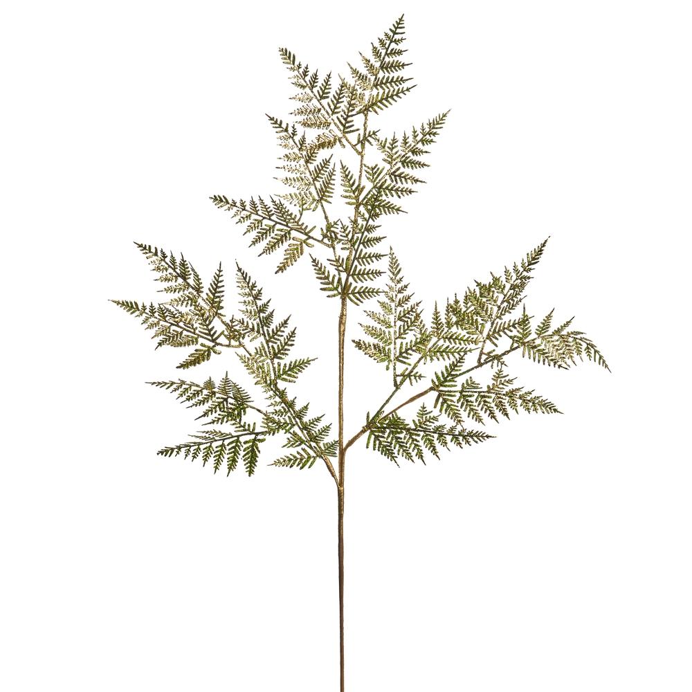 RAZ Imports 32" Metallic Gold Fern Spray