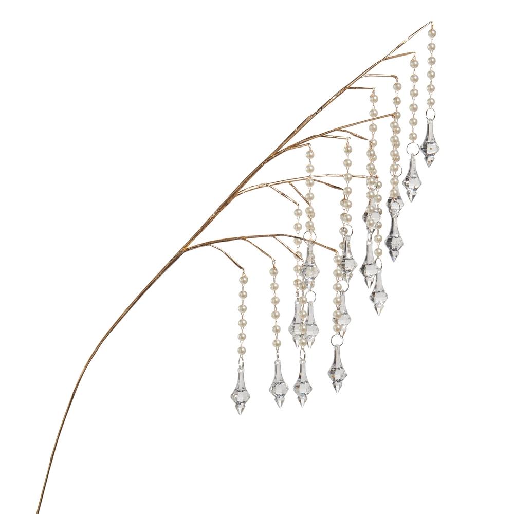 RAZ Imports 32" Pearl and Crystal Dripping Spray