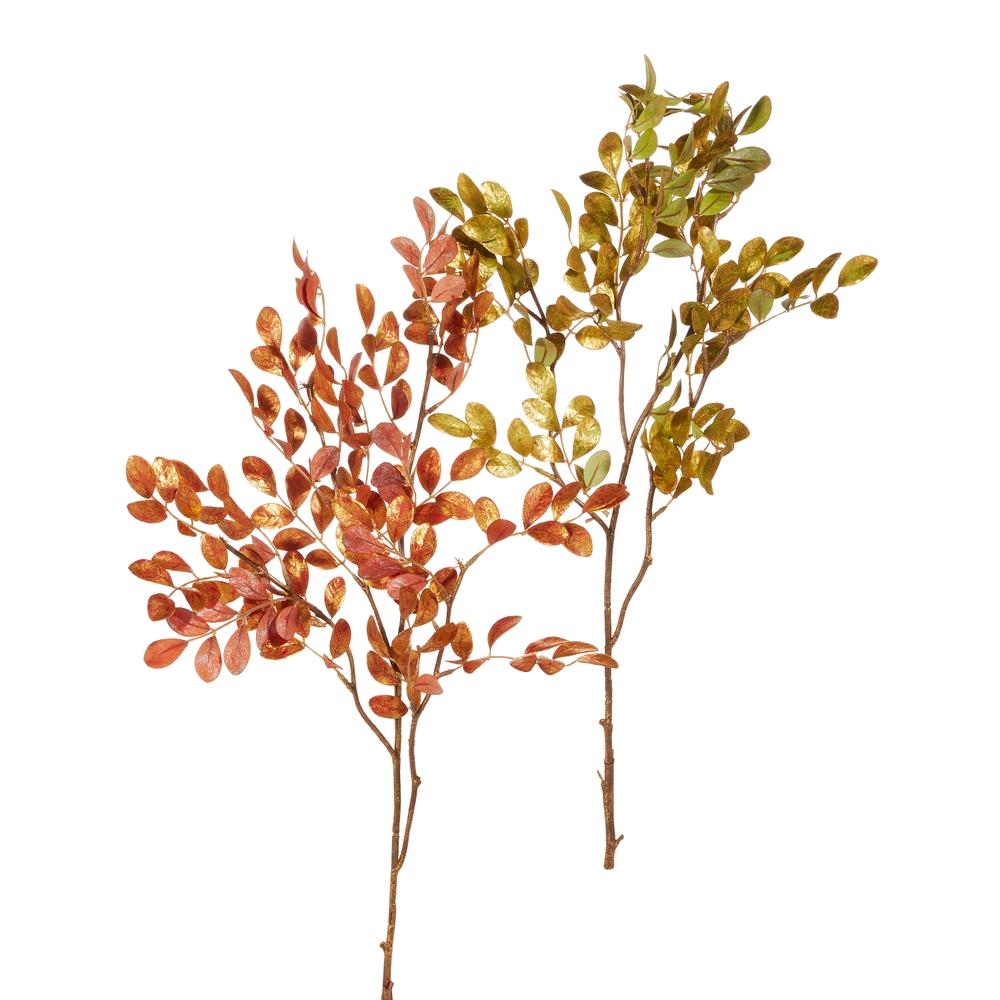 RAZ Imports 34" Metallic Leaf Spray