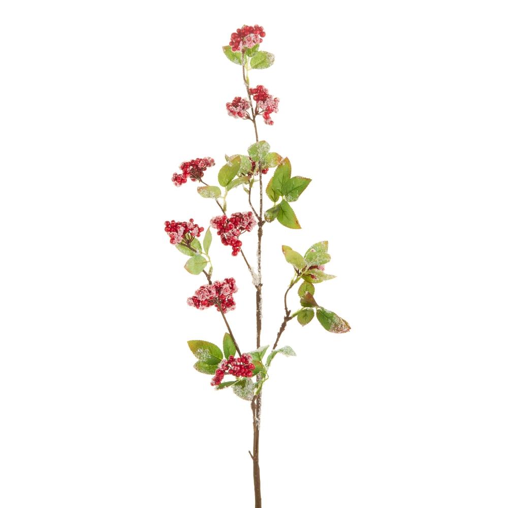 RAZ Imports 35" Snowy Red Berry Branch