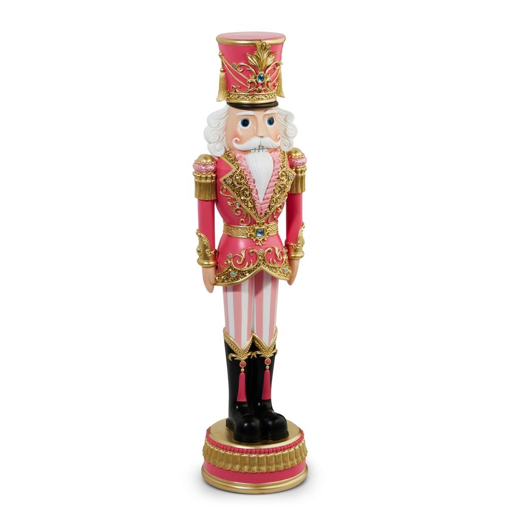 RAZ Imports 36" Lighted Pink Nutcracker