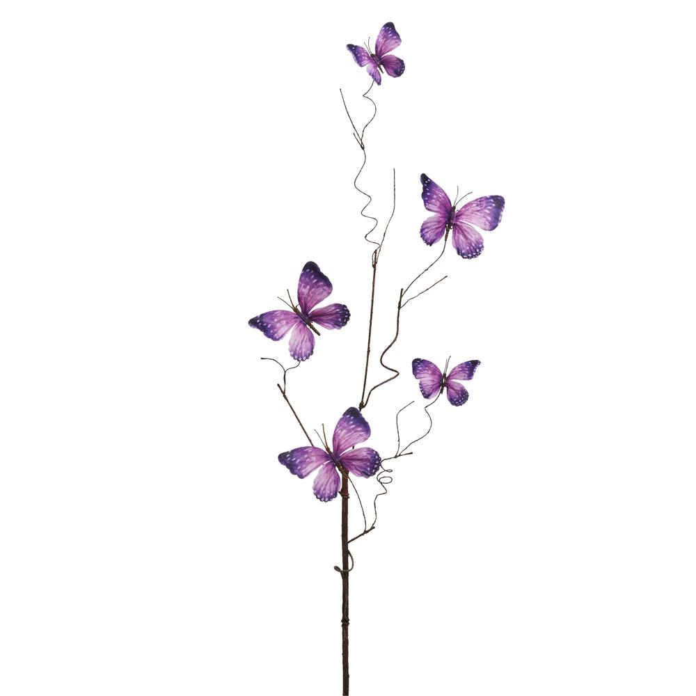 RAZ Imports 36" Purple Butterfly Spray