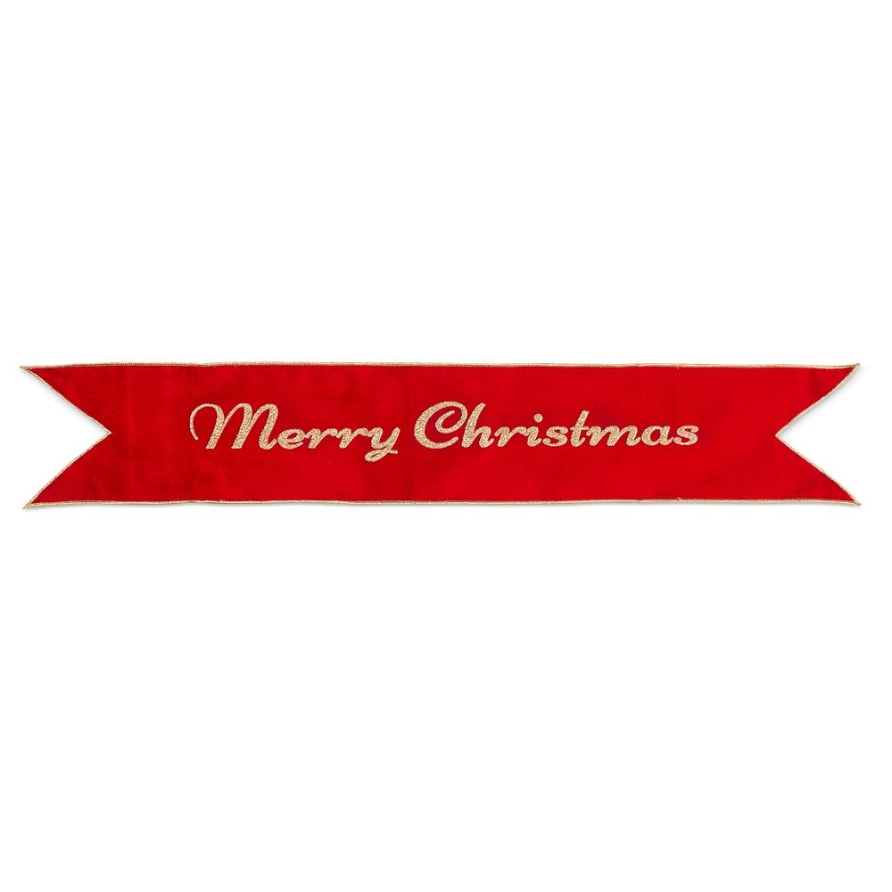 RAZ Imports 36" Red Merry Christmas Banner