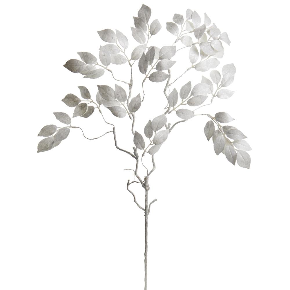 RAZ Imports 36" White Leaf Spray