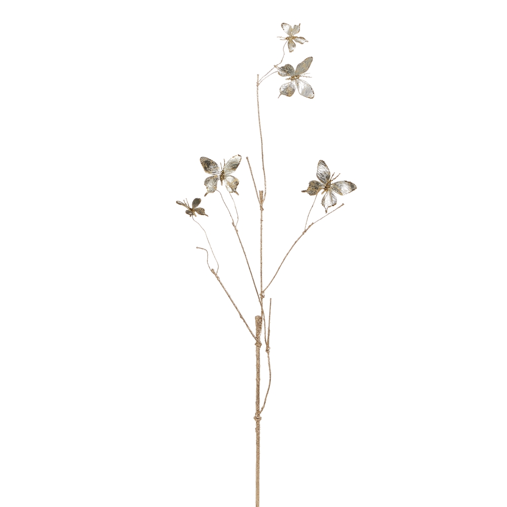 RAZ Imports 38" Champagne Butterfly Branch