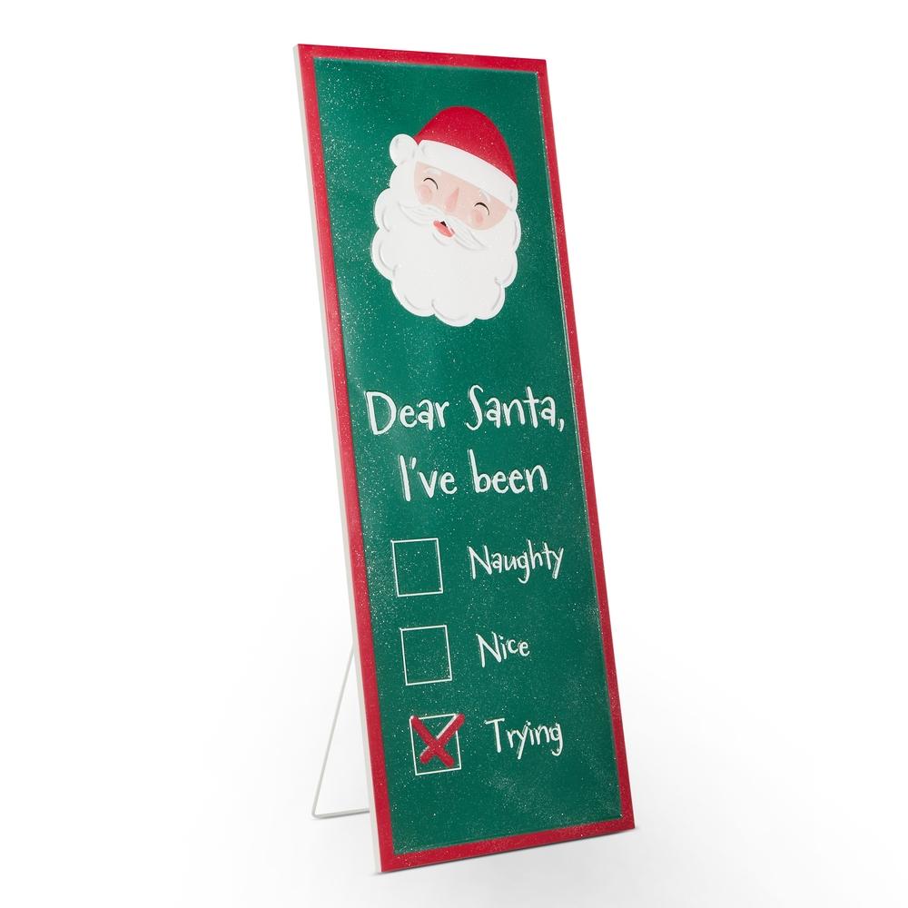 RAZ Imports 38" Dear Santa Porch Sign