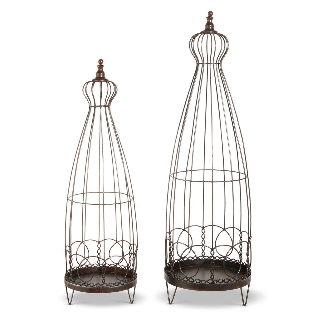 RAZ Imports 38" Distressed Wire Lanterns