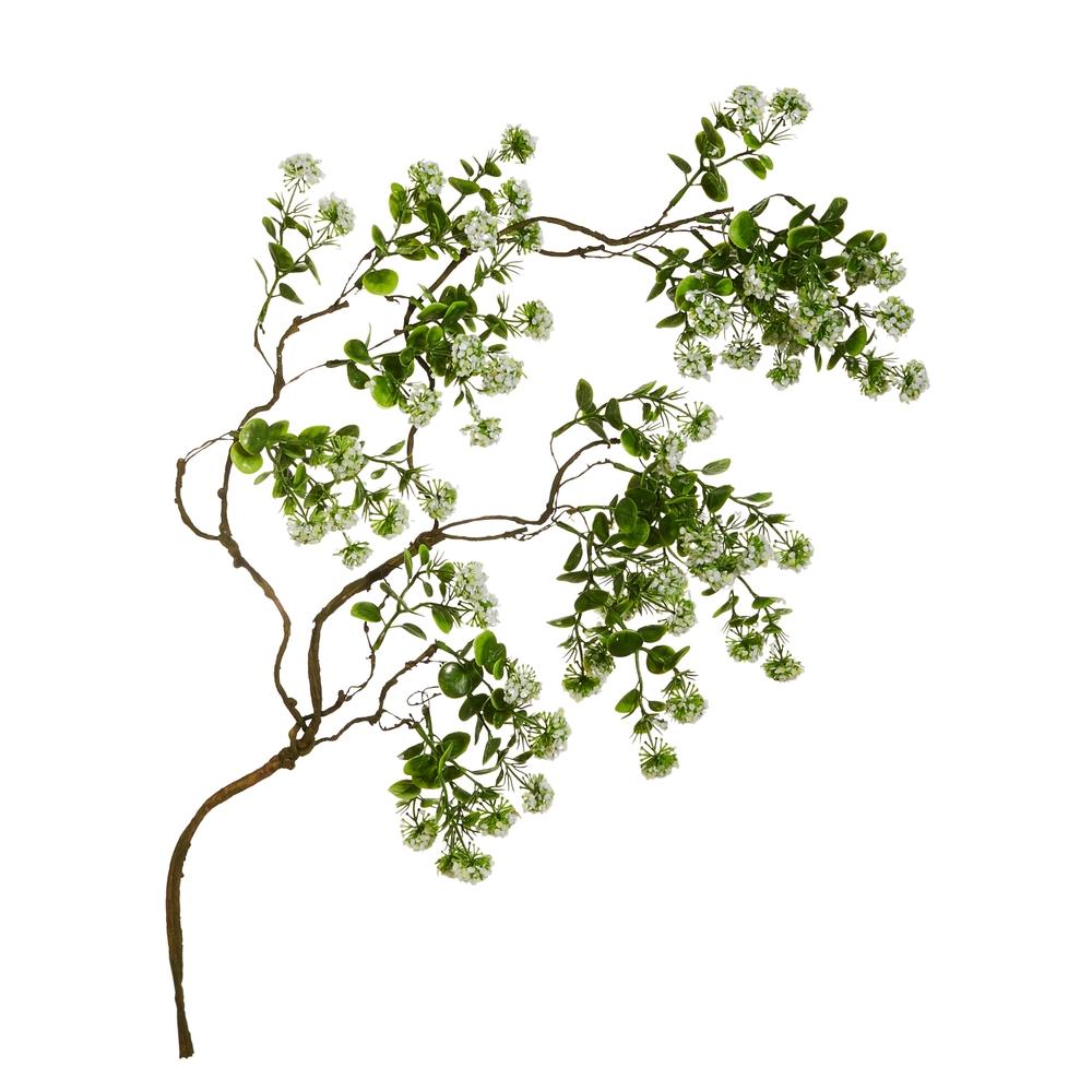 RAZ Imports 38" White Textured Ball Branch Garland