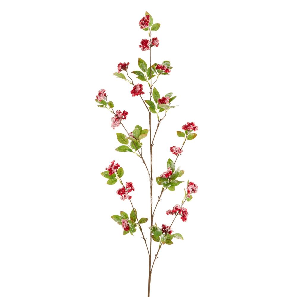 RAZ Imports 39" Snowy Red Berry Branch