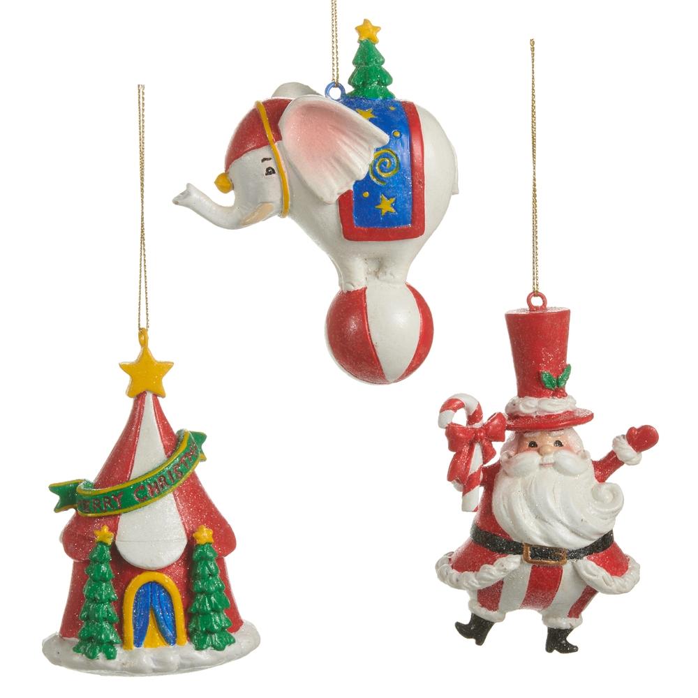 RAZ Imports 4.25" Under The Big Top Ornament