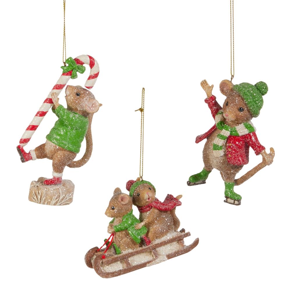RAZ Imports 4.5" A Very Mouse Christmas Ornament