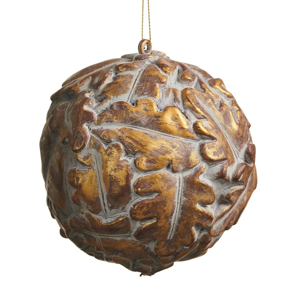 RAZ Imports 4.5" Antique Gold Ornaments