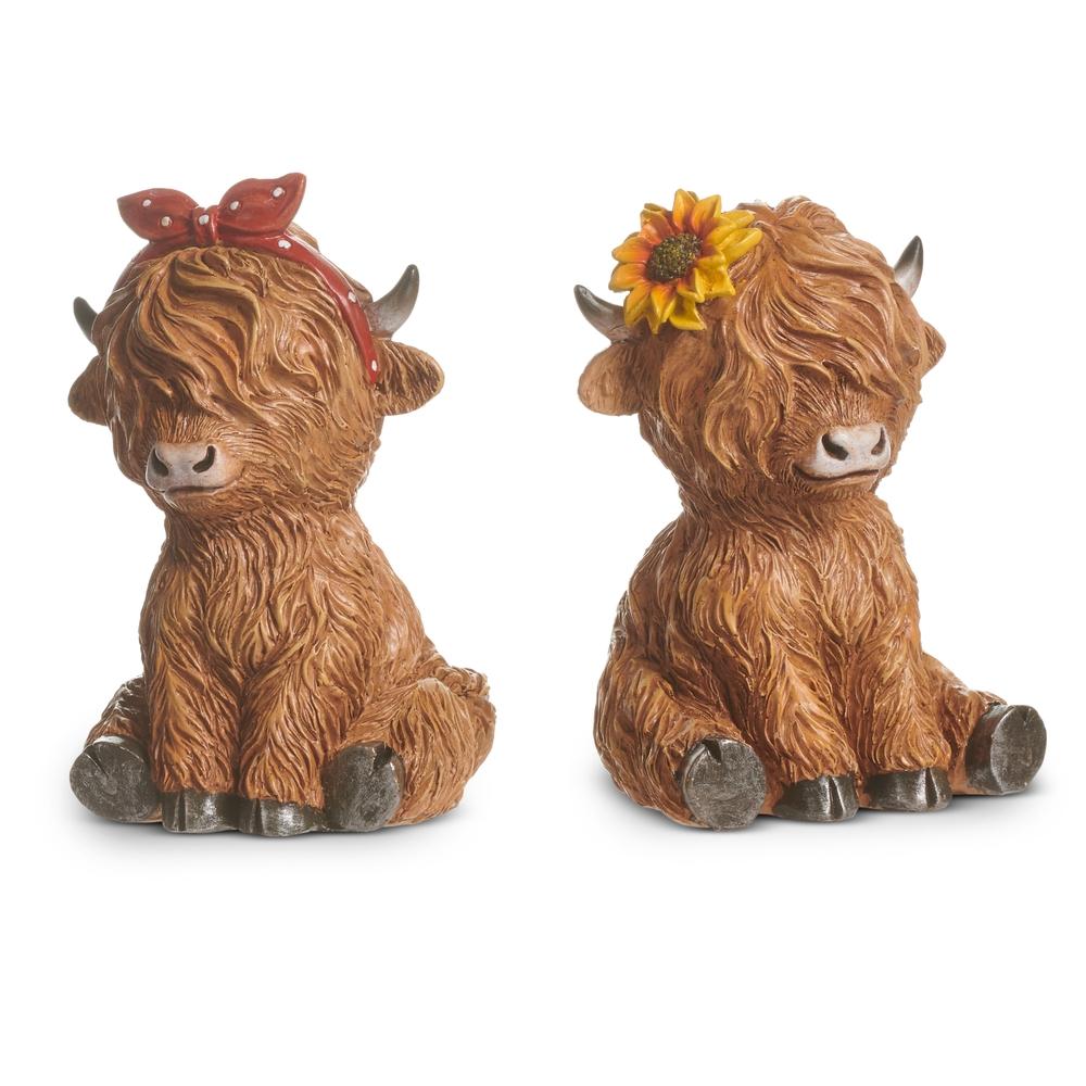 RAZ Imports 4.5" Country Highland Cow