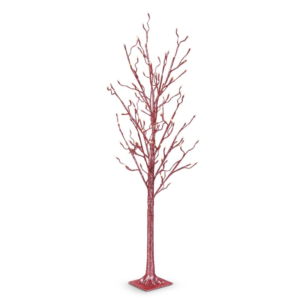 RAZ Imports 4.5' Light Pink Glitter Lighted Tree