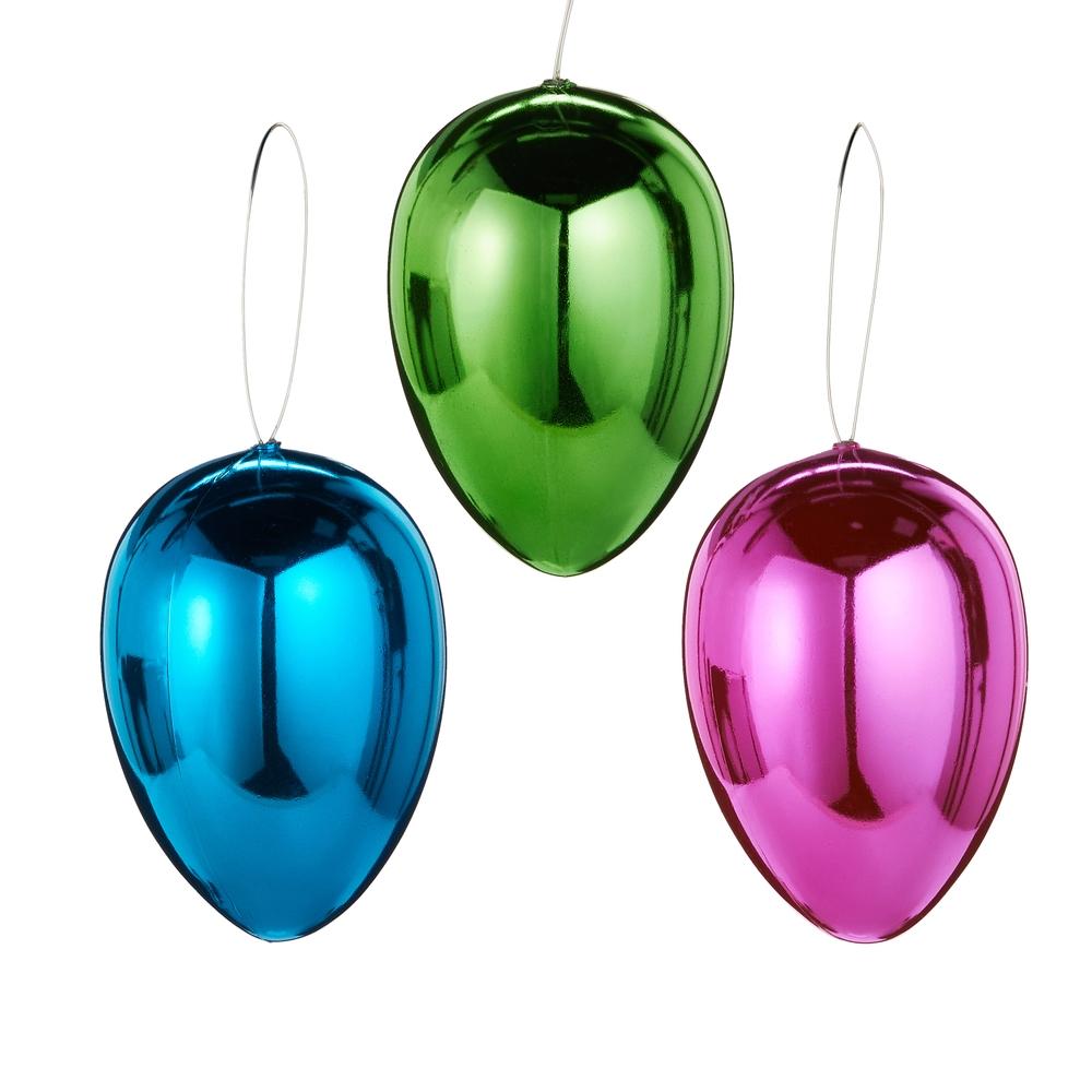 RAZ Imports 4.5" Metallic Egg Ornament