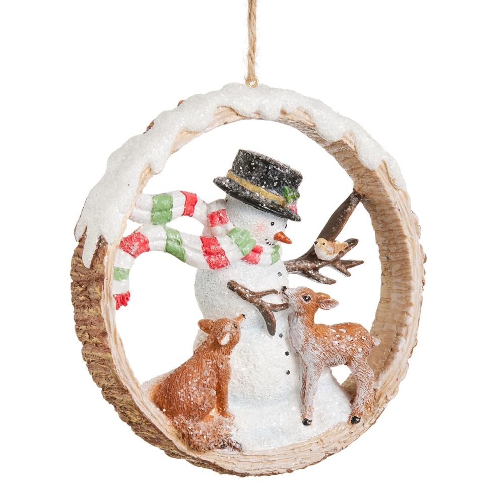 RAZ Imports 4.5" Woodland Christmas Party Ornament