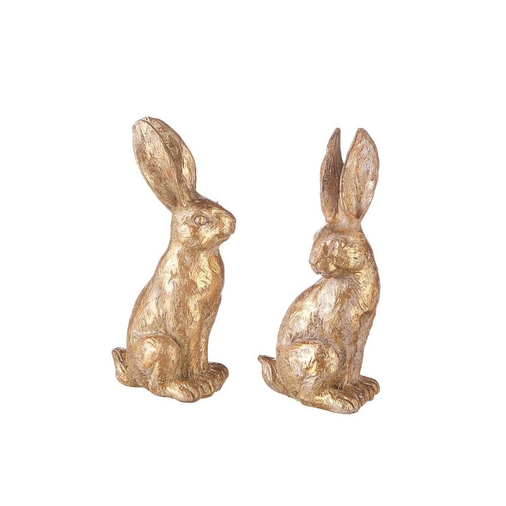RAZ Imports 4.75" Gold Leaf Rabbit