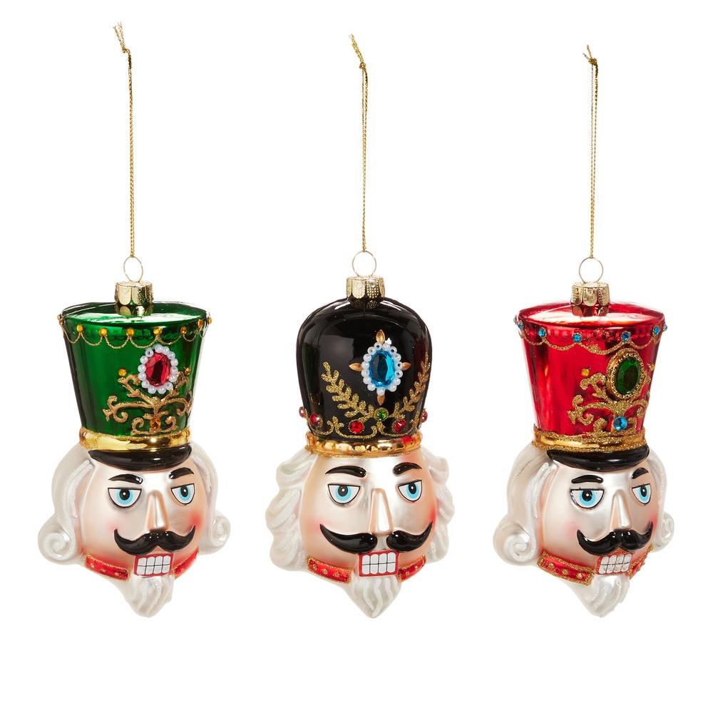 RAZ Imports 4.75" Nutcracker Head Ornament
