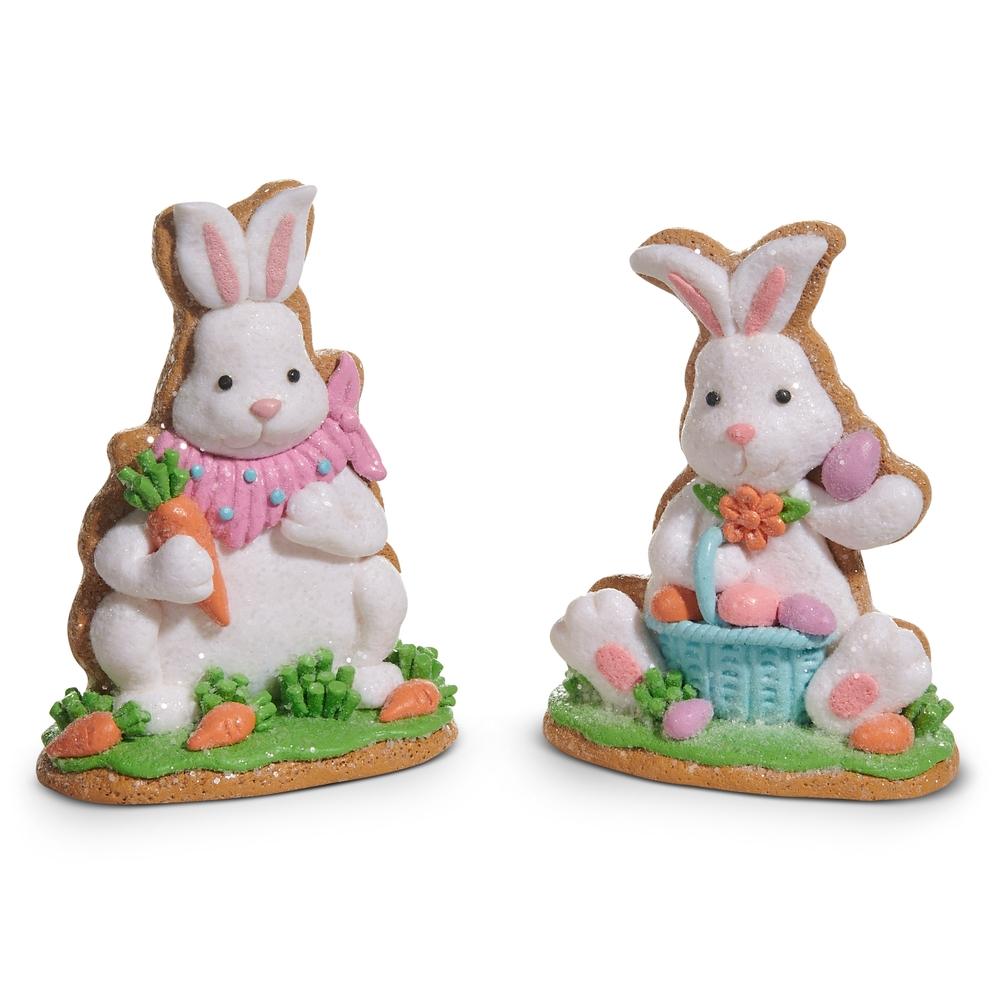 RAZ Imports 4.75" Springtime Gingerbread Bunny