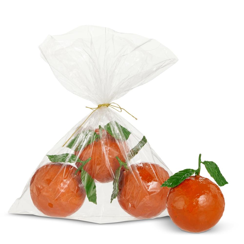 RAZ Imports 4" Bag of Paper Mache Oranges