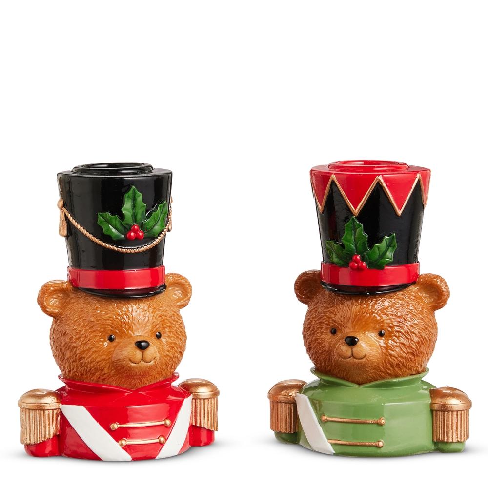 RAZ Imports 4" Bear Candle Holders