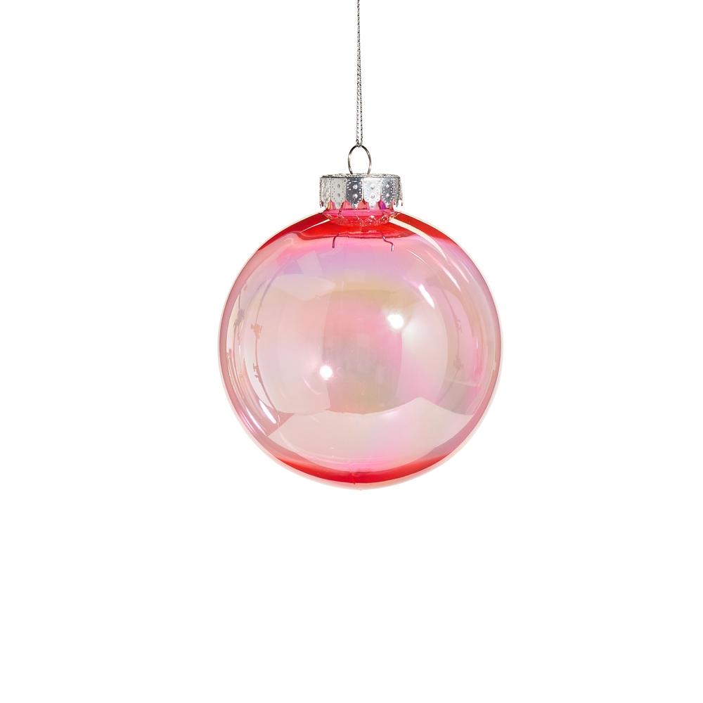RAZ Imports 4" Bright Pink Seamless Iridescent Ball