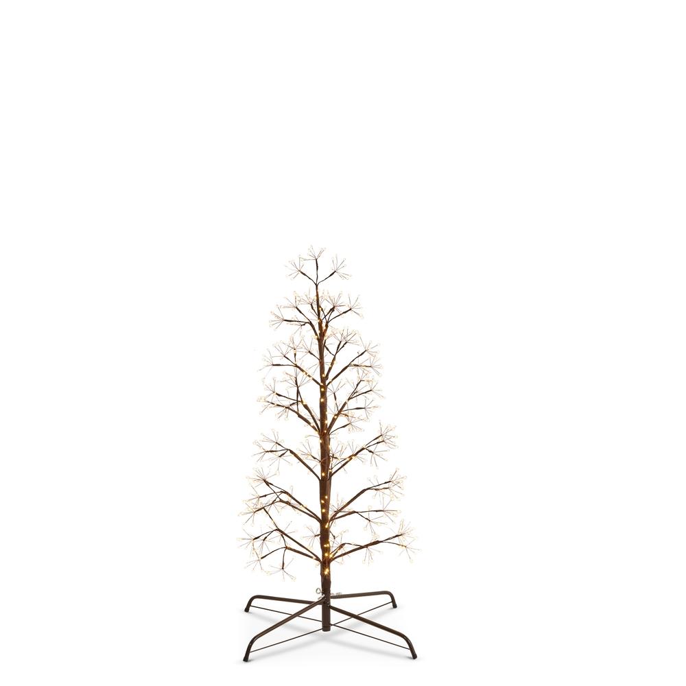 RAZ Imports 4' Brown Fairy Light Tape Pod Tree