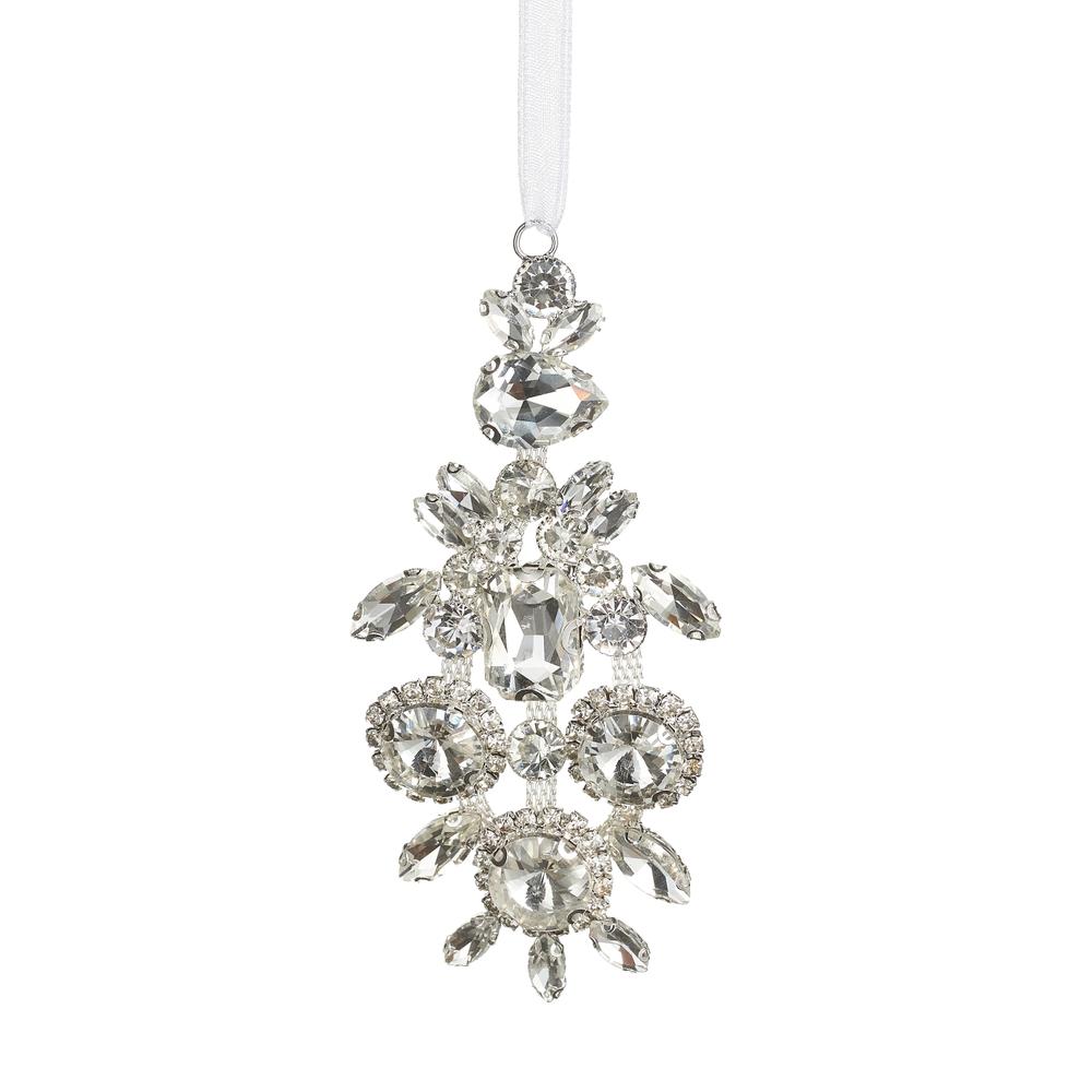 RAZ Imports 4" Clear Jewel Ornament